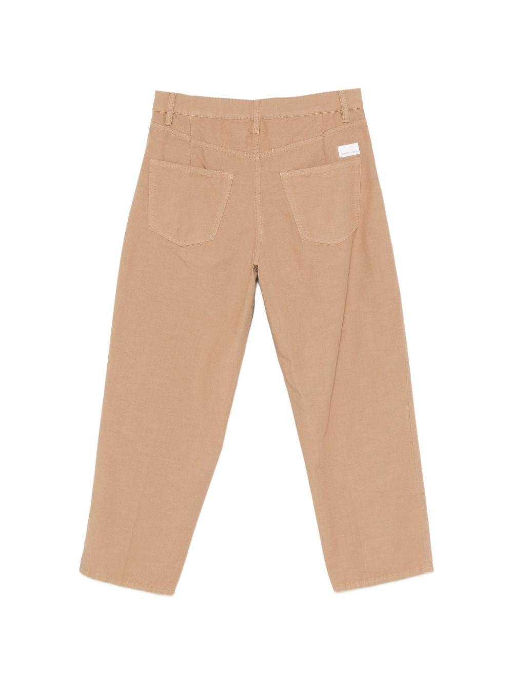 NINE IN THE MORNING Pantaloni Albert cammello in cotone
