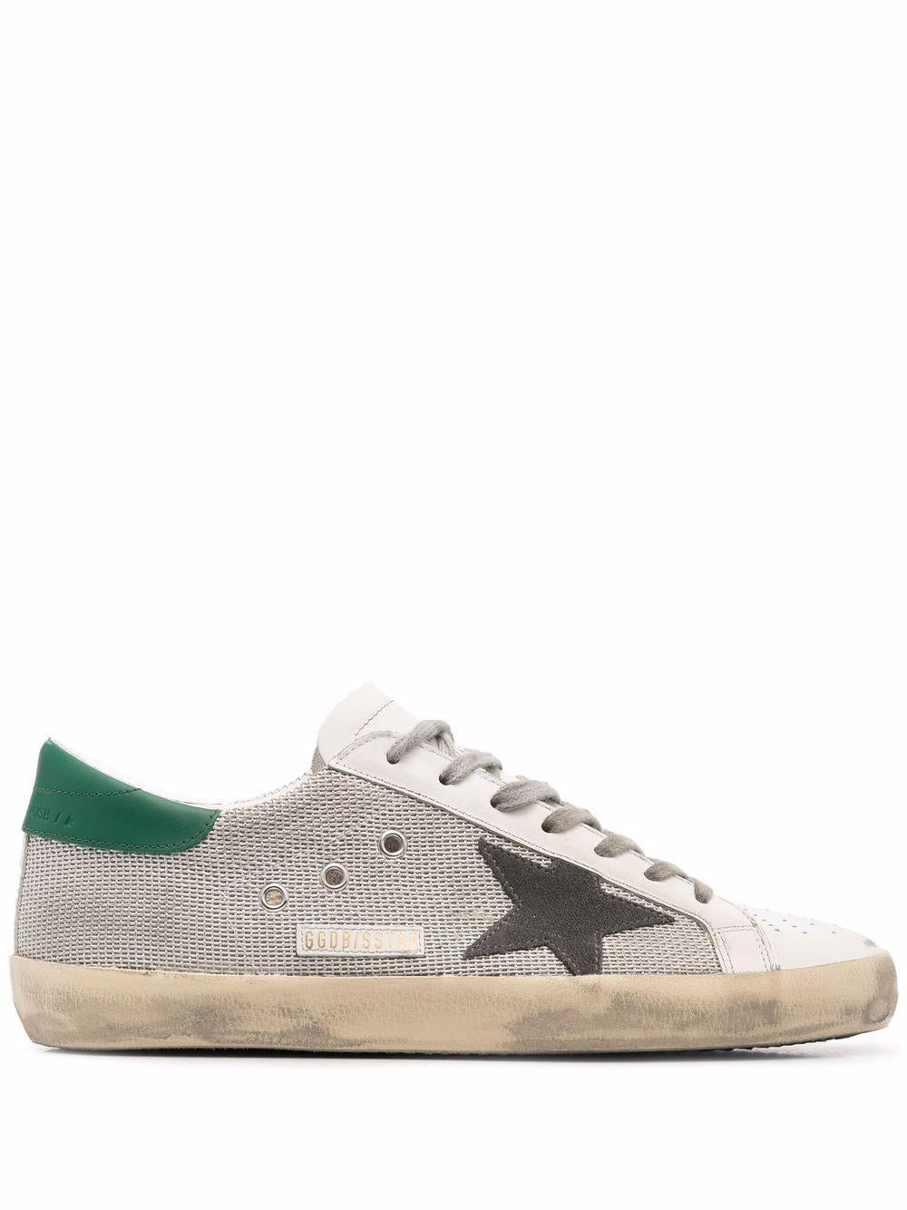 GOLDEN GOOSE Sneakers 'Super-Star' verdi e grigie