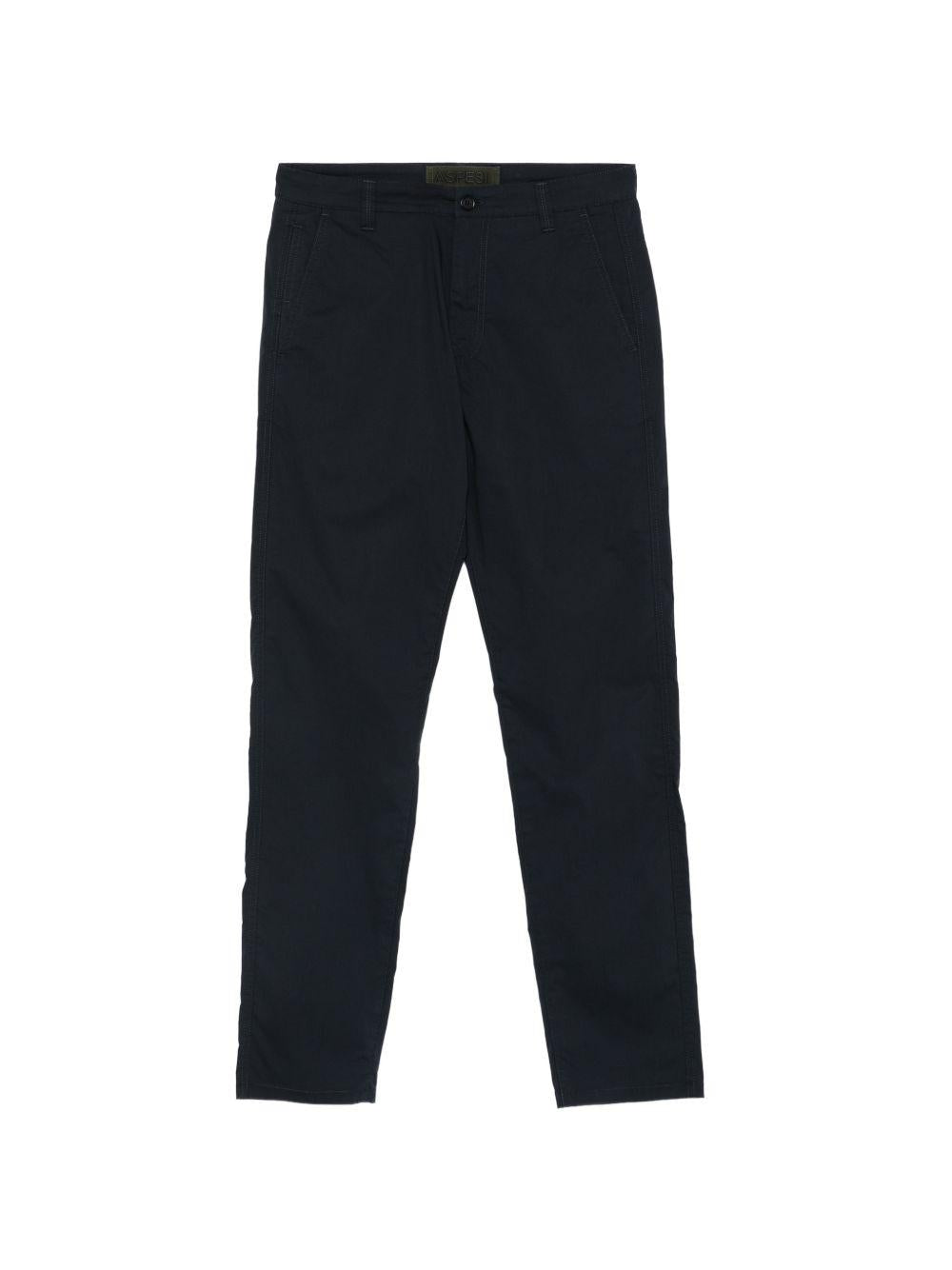 ASPESI Pantaloni blu casual a gamba dritta