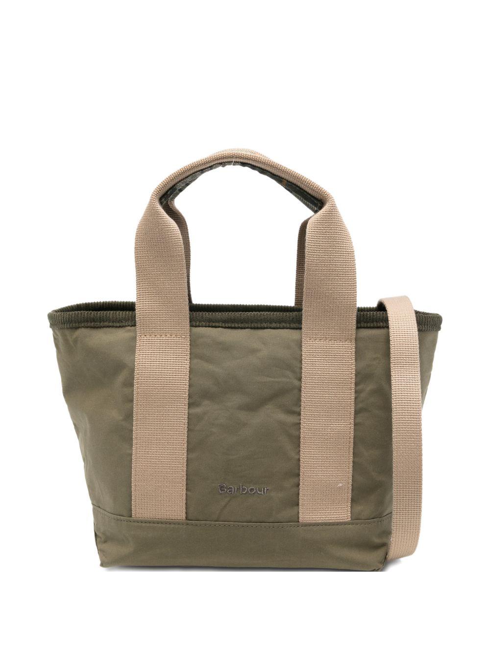 BARBOUR Borsa tote verde Mya Mini Tartan