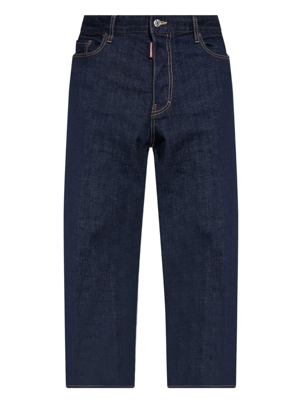 DSQUARED2 Jeans a gamba ampia blu