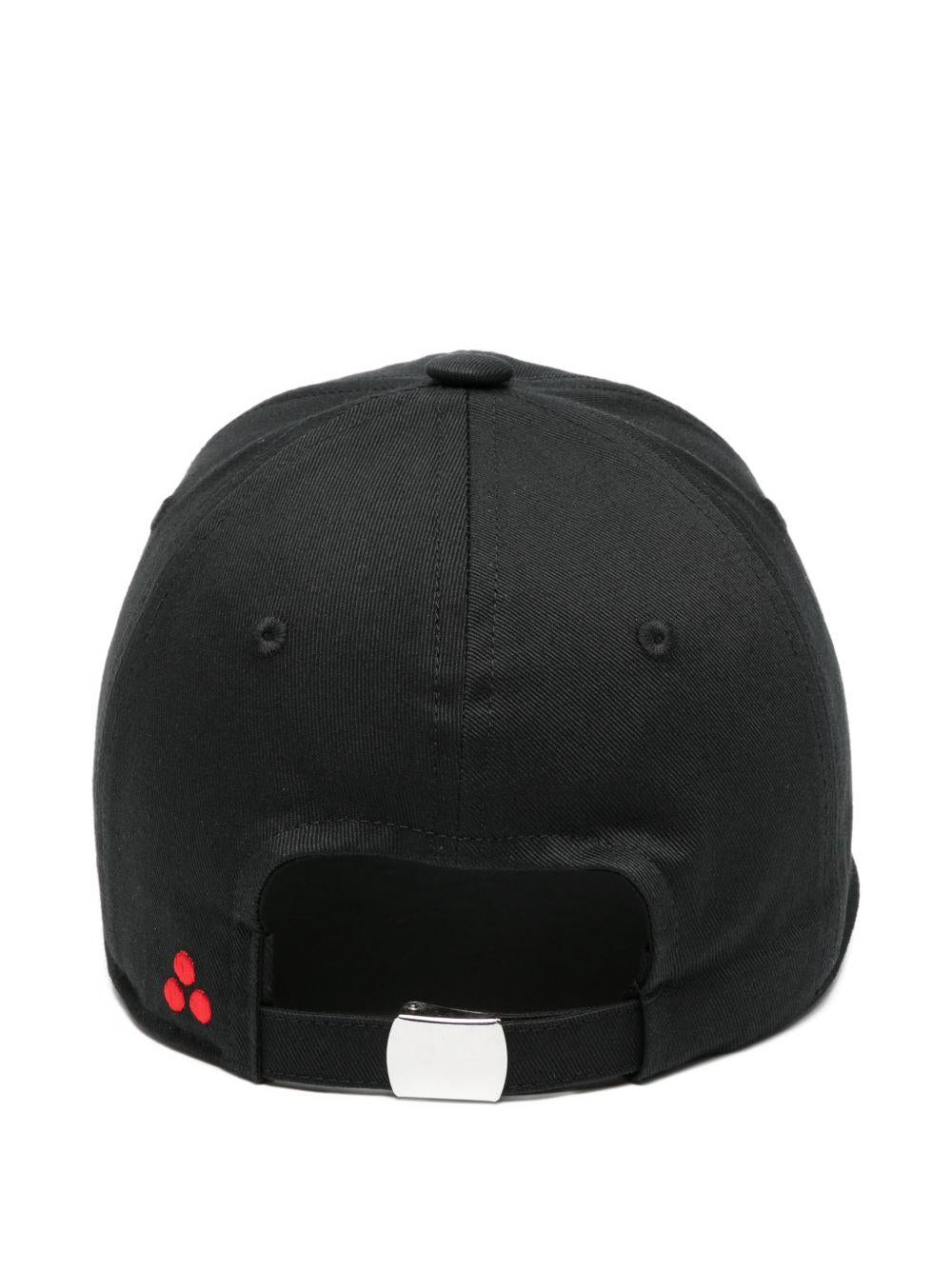PEUTEREY Cappello baseball Debby in cotone nero con logo