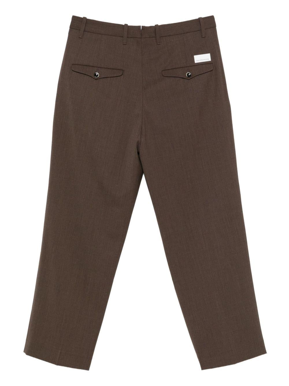 NINE IN THE MORNING Pantaloni Kai marroni