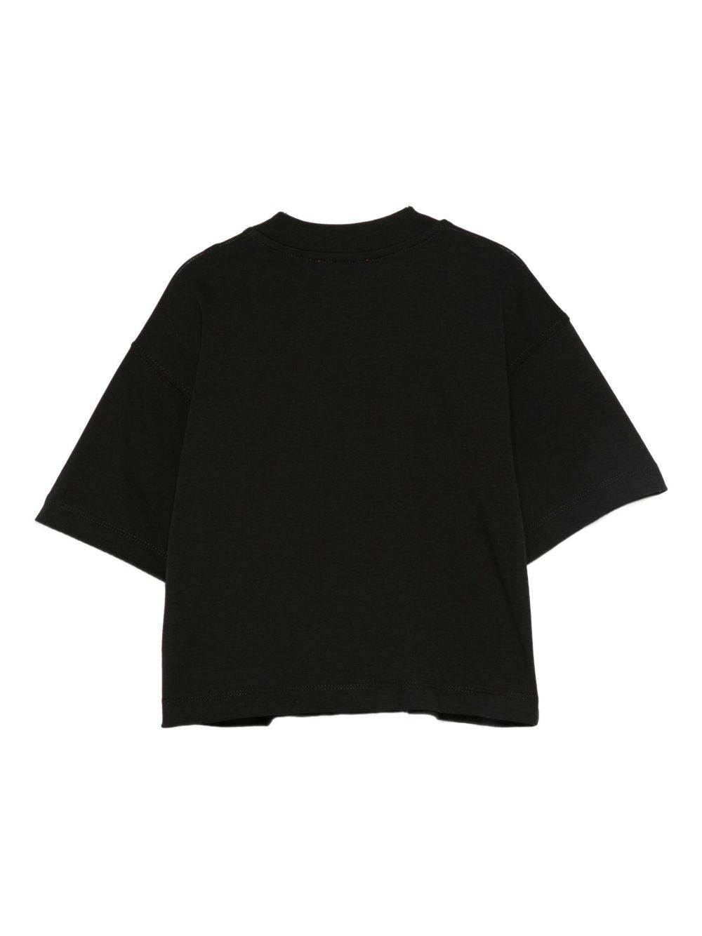 DIESEL T- shirt in cotone nero con logo