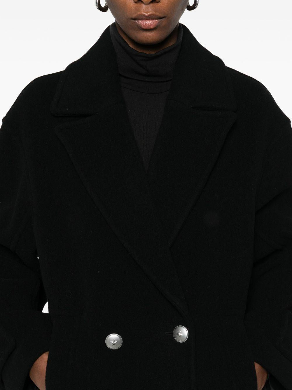 PINKO Cappotto 'Camermbert' nero in lana