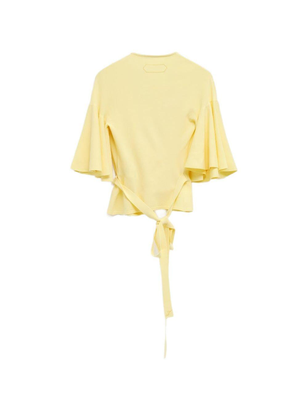 JACQUEMUS Maglia Paysan giallo pastello