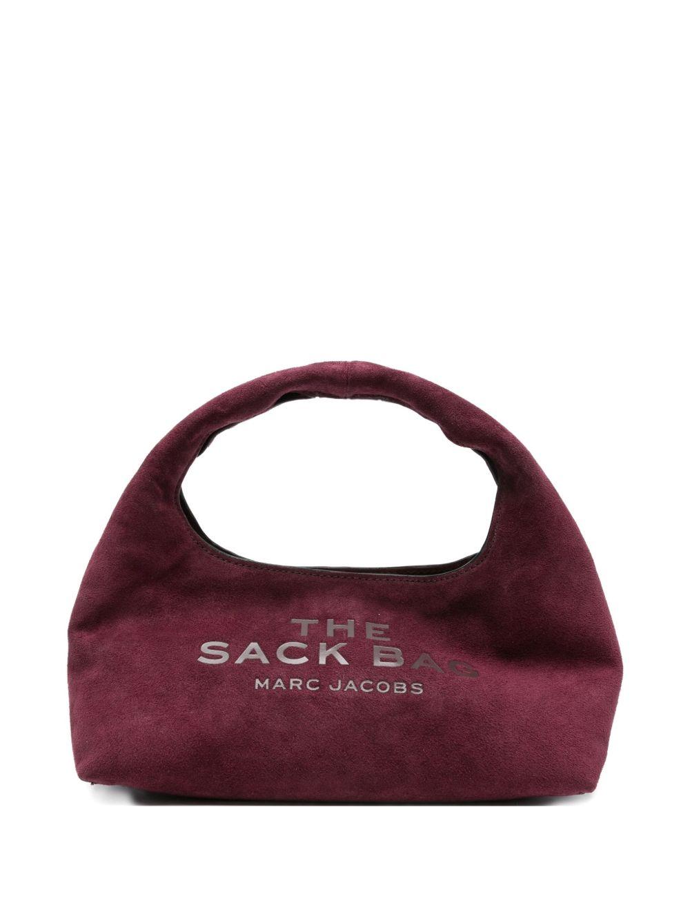 MARC JACOBS Borsa 'Mini Sack bag' in camoscio bordeaux