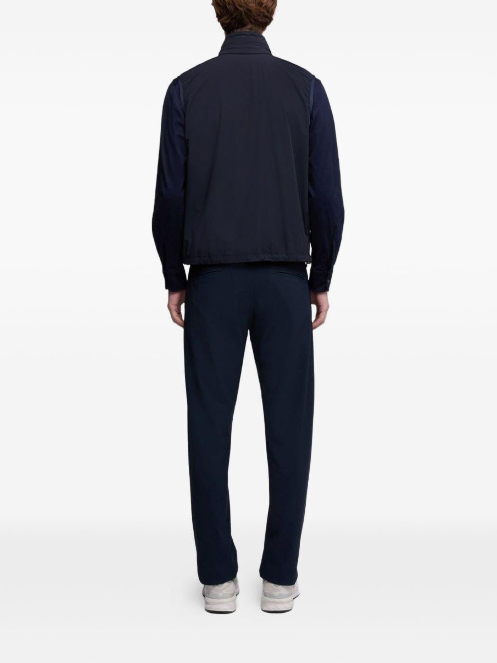 ASPESI Gilet blu navy con zip