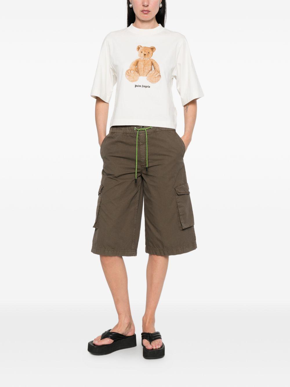 HERNO Bermuda in cotone verde con tasche