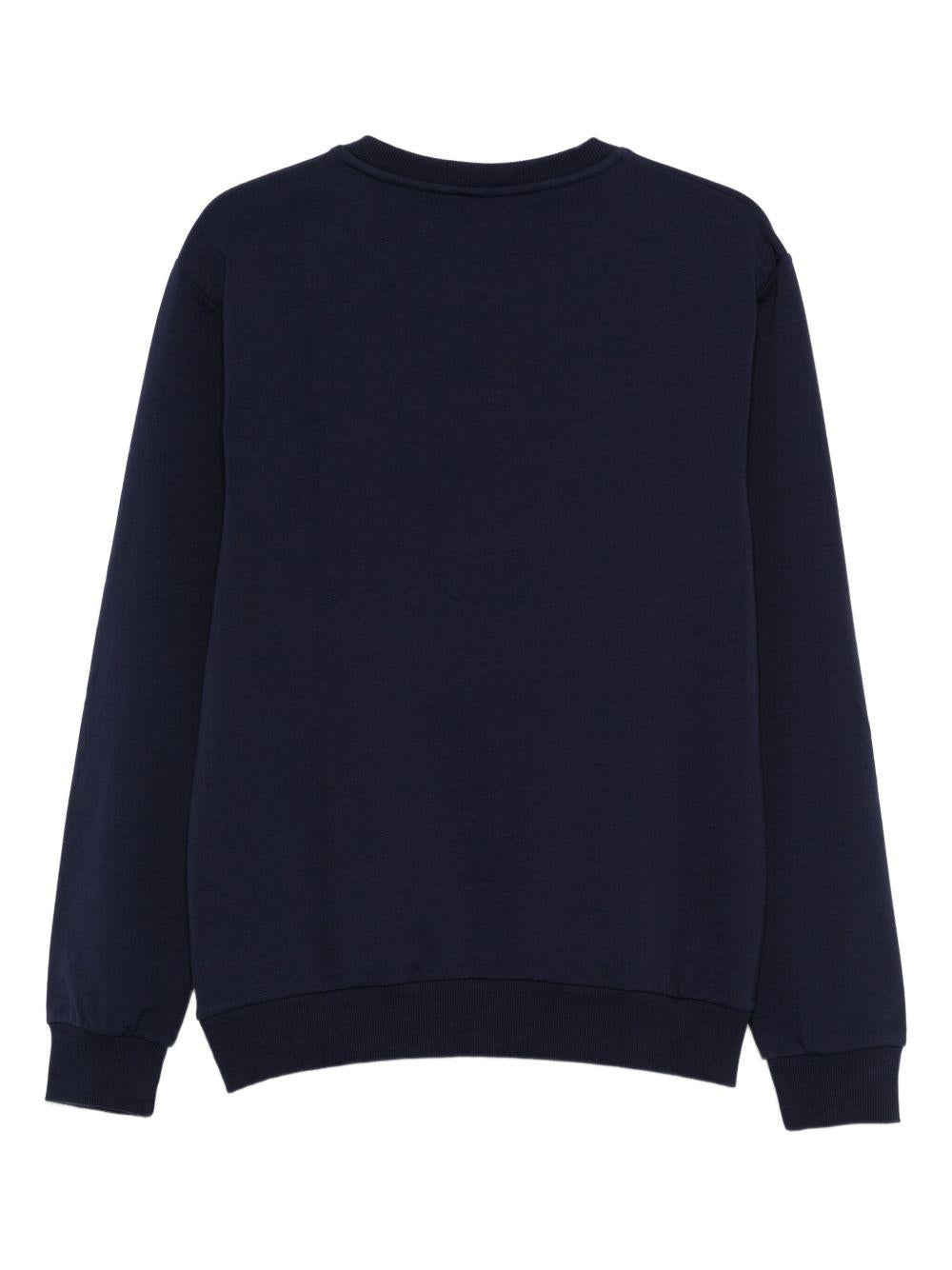 MOSCHINO UNDERWEAR Felpa blu con logo Moschino Bear