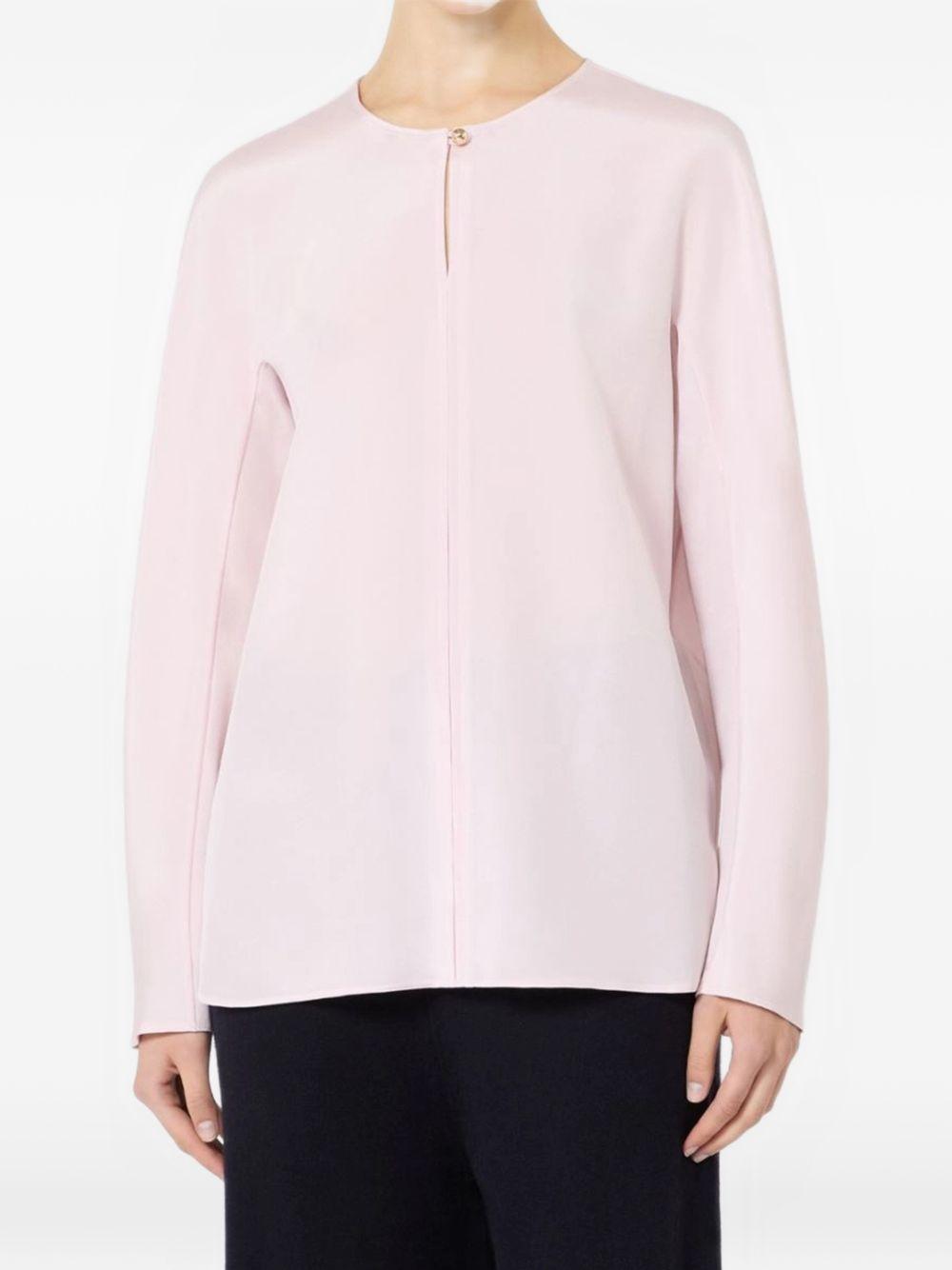 MAX MARA Blusa Mitico in seta rosa