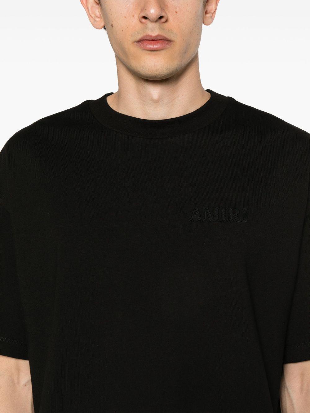 AMIRI T-shirt con logo in cotone nero