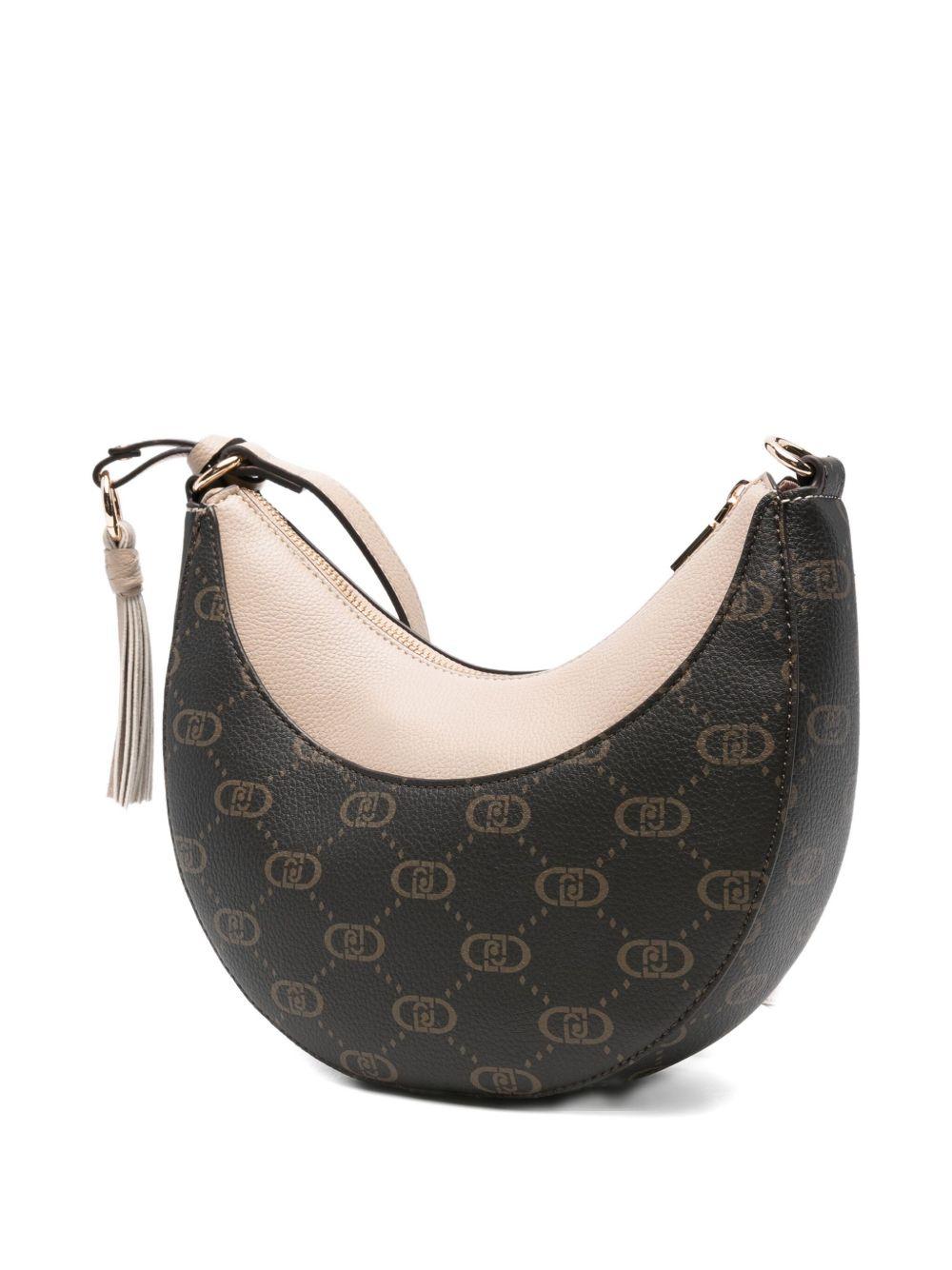 LIUJO Borsa in ecopelle marrone con logo