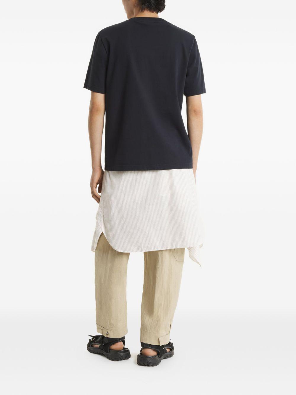 MAISON KITSUNE T-shirt nera con logo