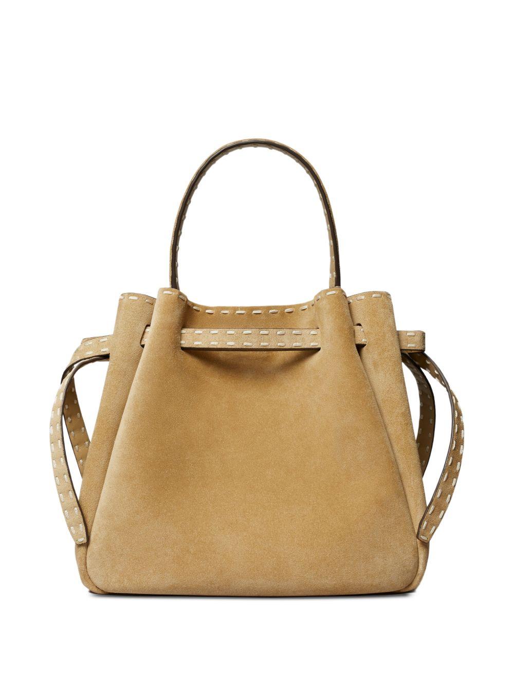 TORY BURCH Borsa a secchiello color cammello