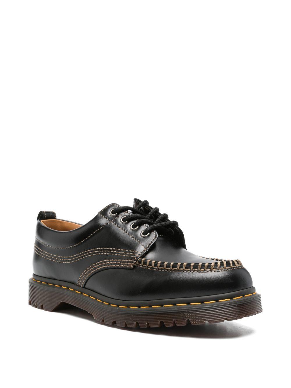 DR MARTENS Scarpe stringate Lowell nere con impunture a contrasto