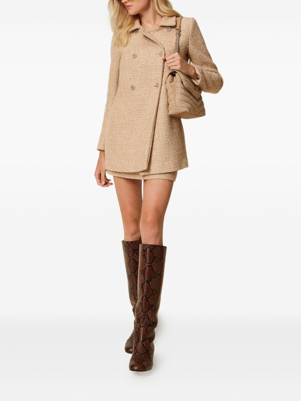 TWINSET Cappotto doppiopetto beige