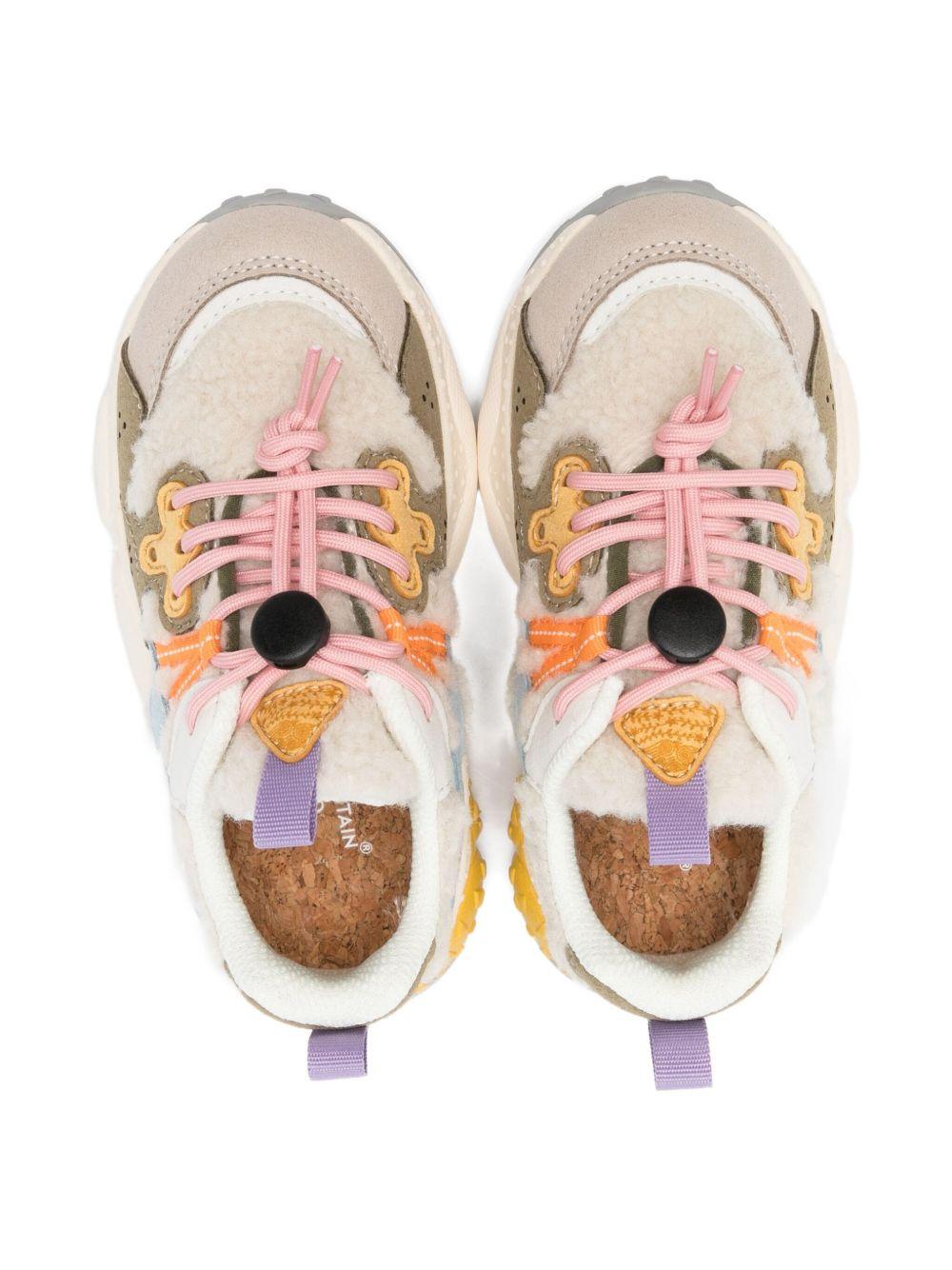 FLOWER MOUNTAIN Sneakers con finiture in pelliccia sintetica