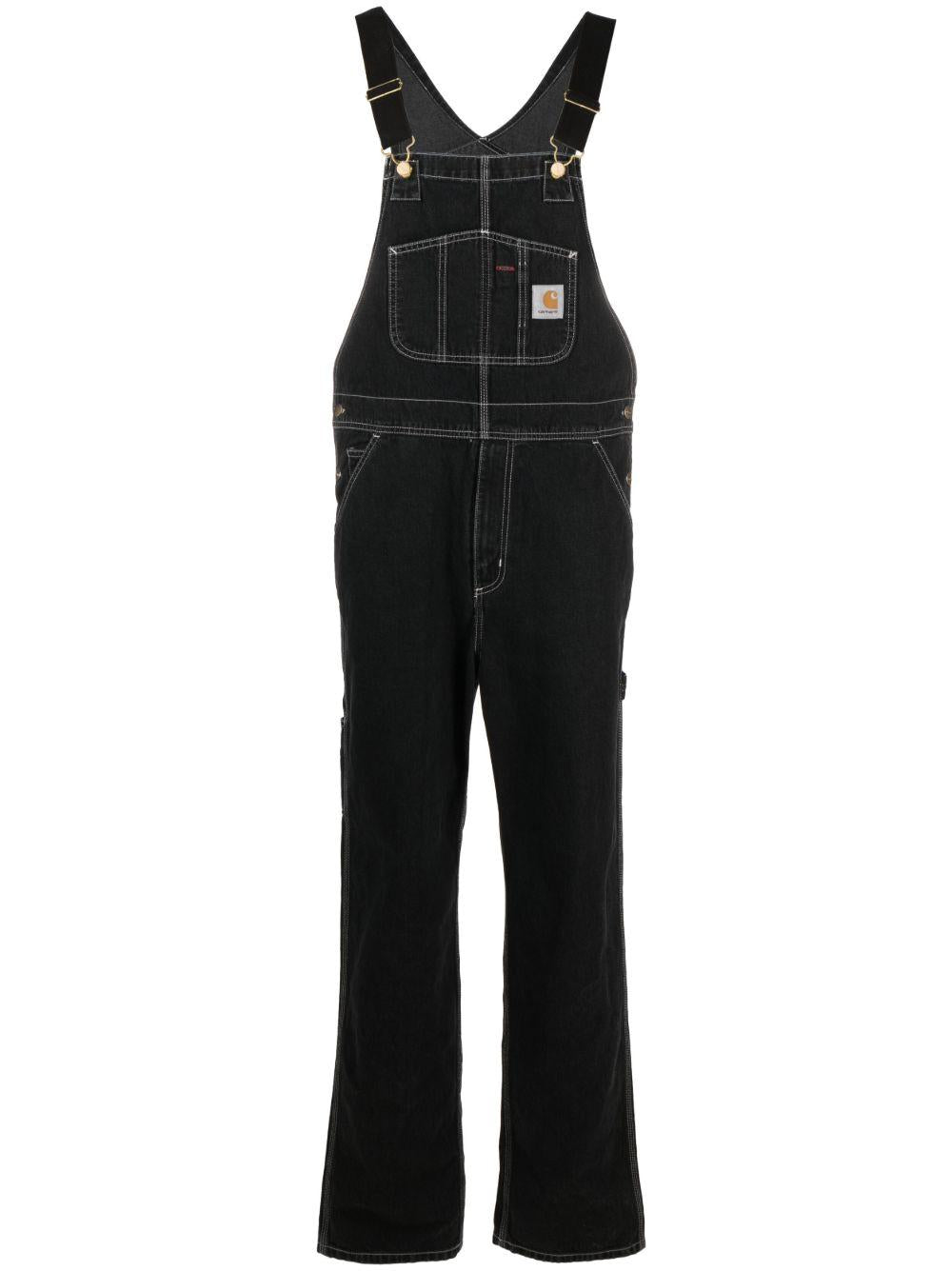 CARHARTT WIP Salopette in denim con bretelle regolabili