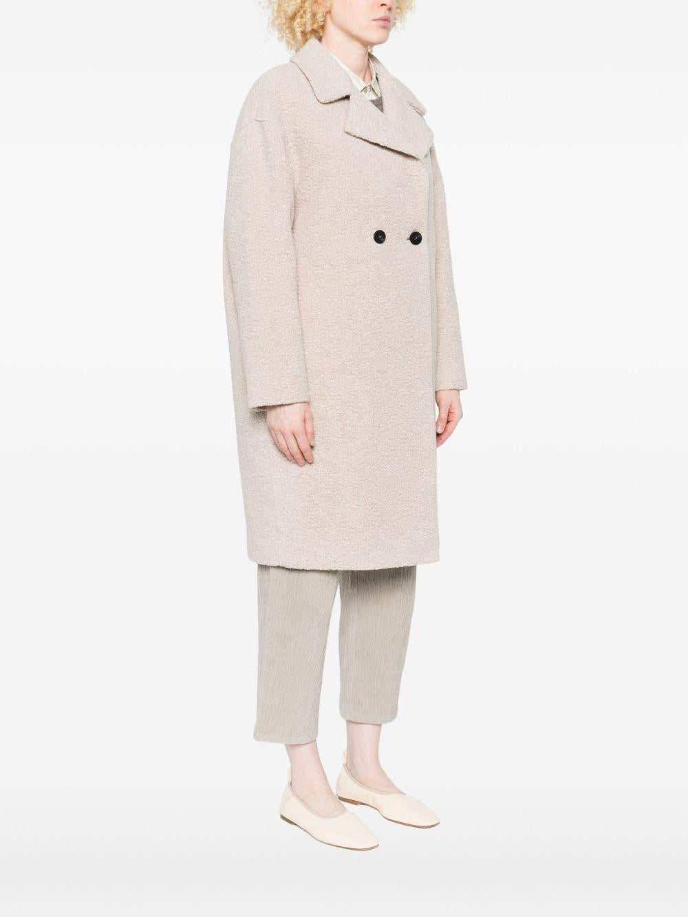 HARRIS WHARF LONDON Cappotto doppiopetto in tessuto bouclé