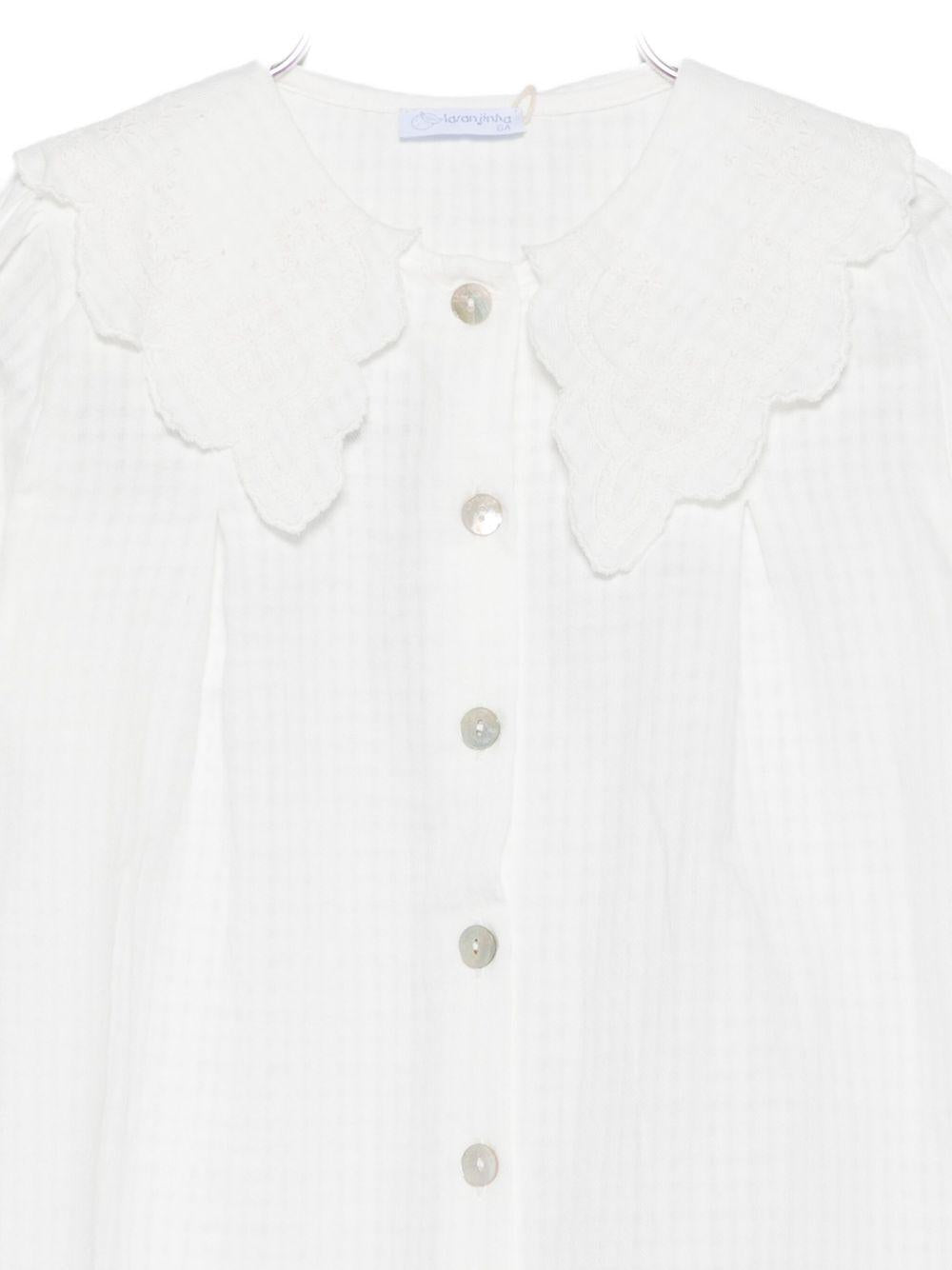 LARANJINHA Camicia con colletto smerlato