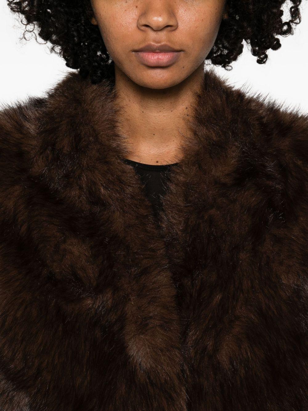 BETTA CORRADI Ecopelliccia marrone