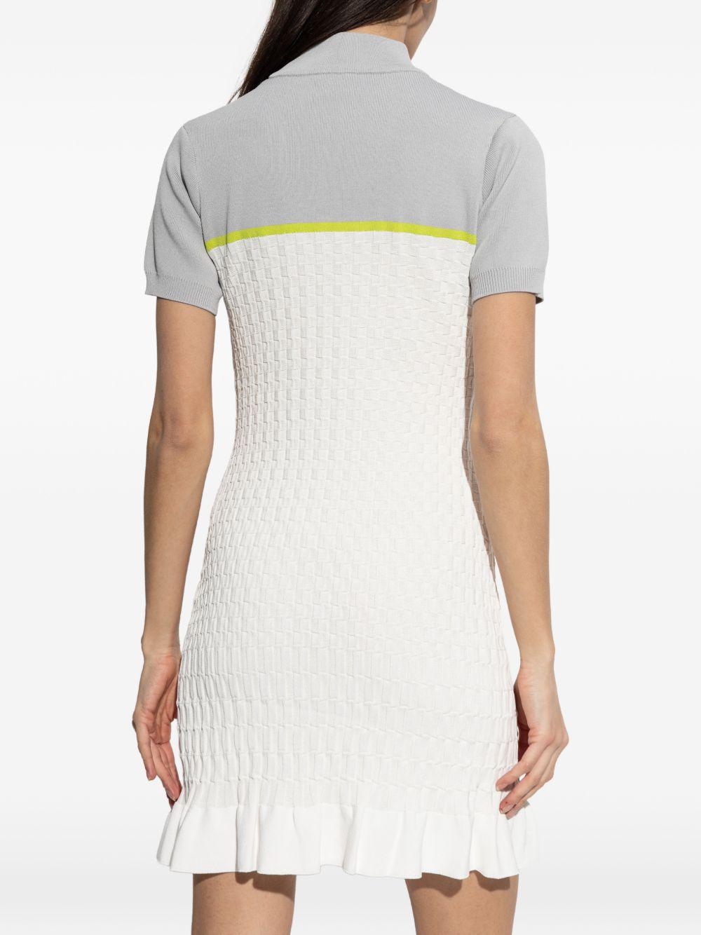 CASABLANCA Mini abito con zip e rouches