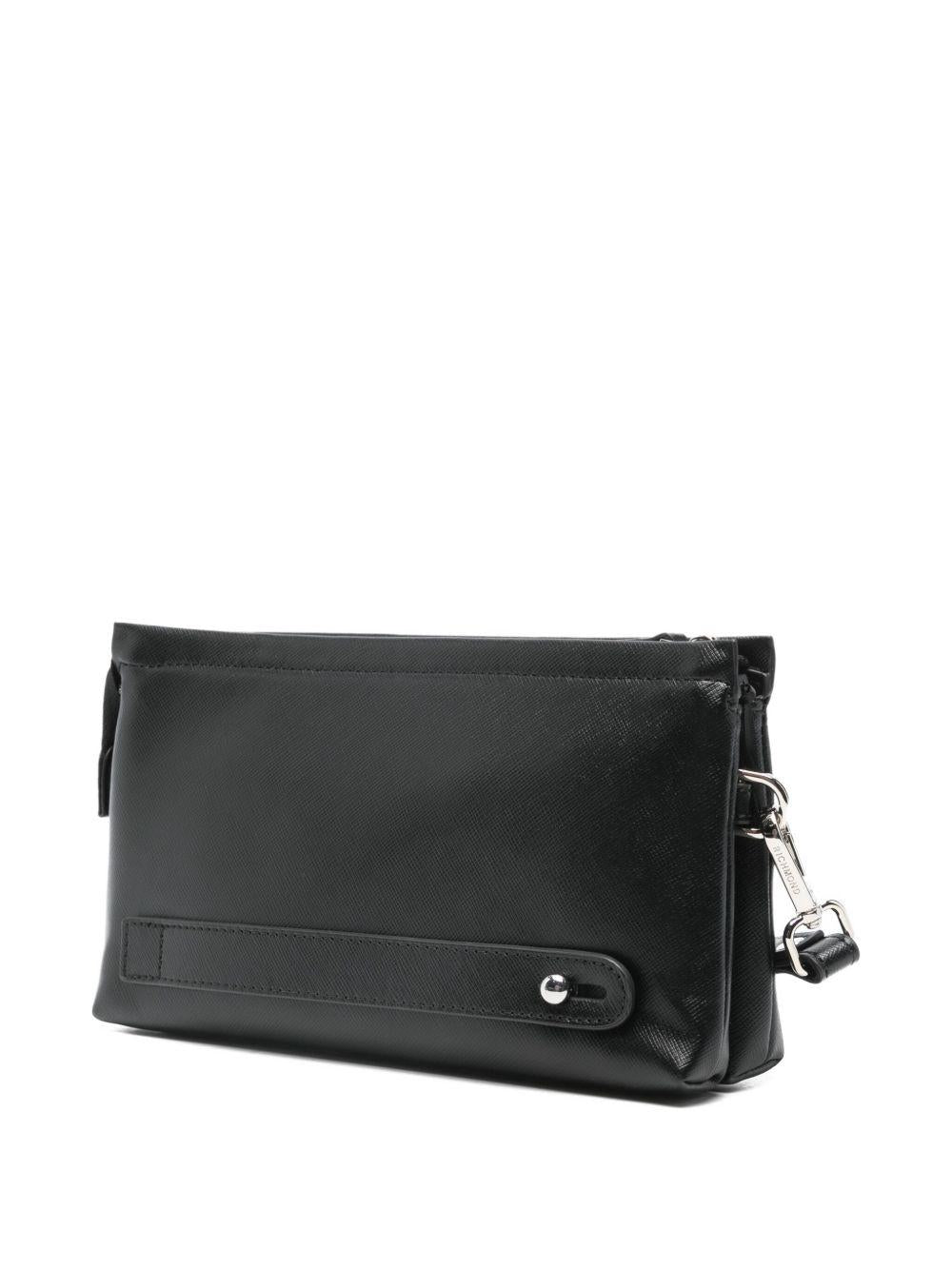 JOHN RICHMOND Pochette nera con logo