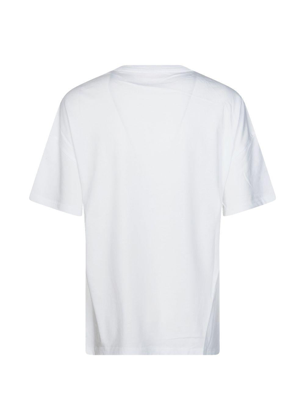 LIUJO T-shirt in cotone bianco con stampa