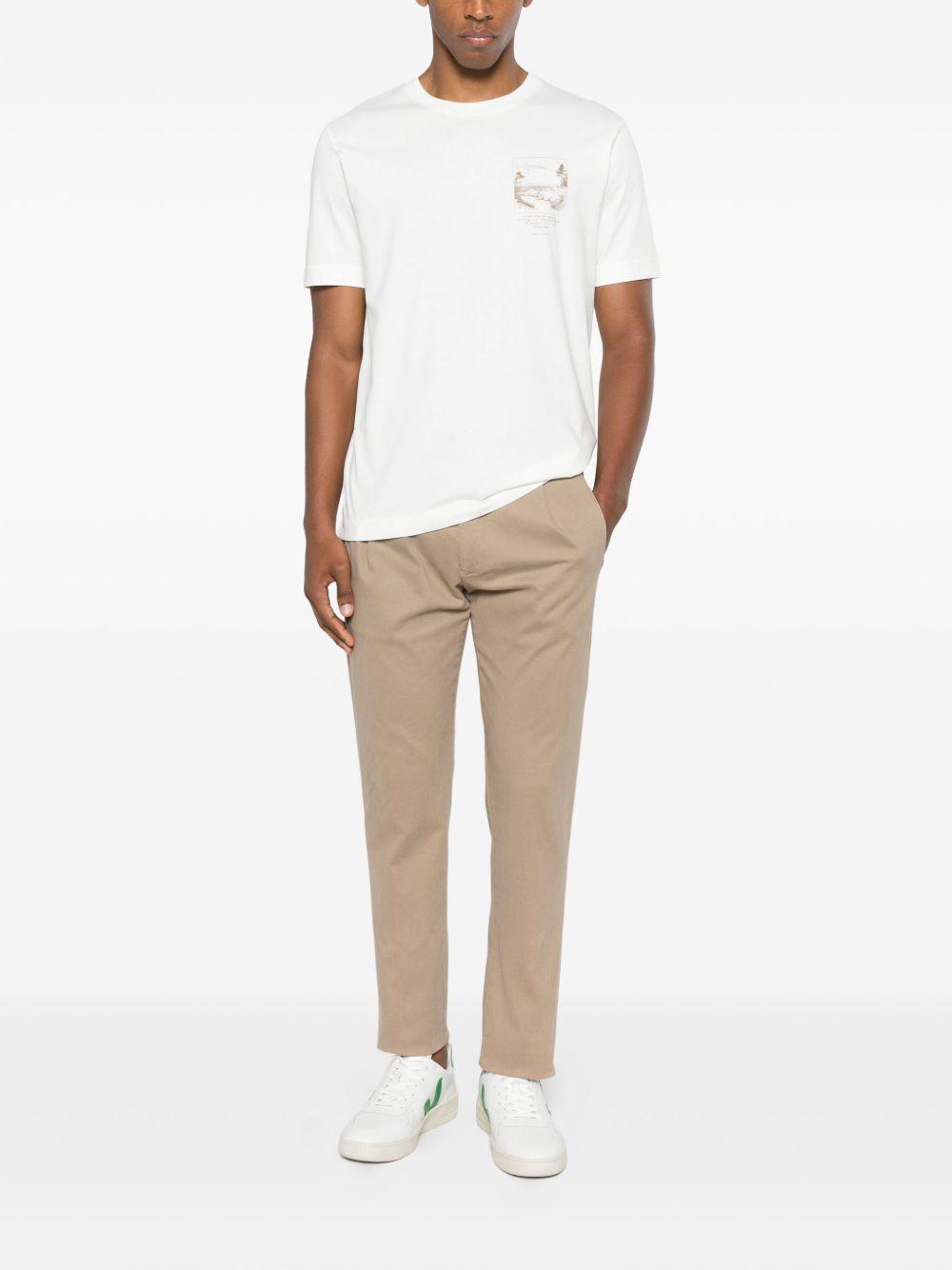 BERWICH Pantaloni in cotone elasticizzato beige