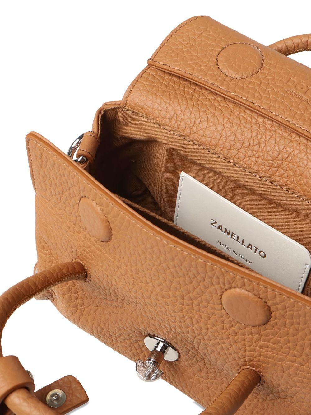 ZANELLATO Borsa tote Dotta Small in pelle marrone