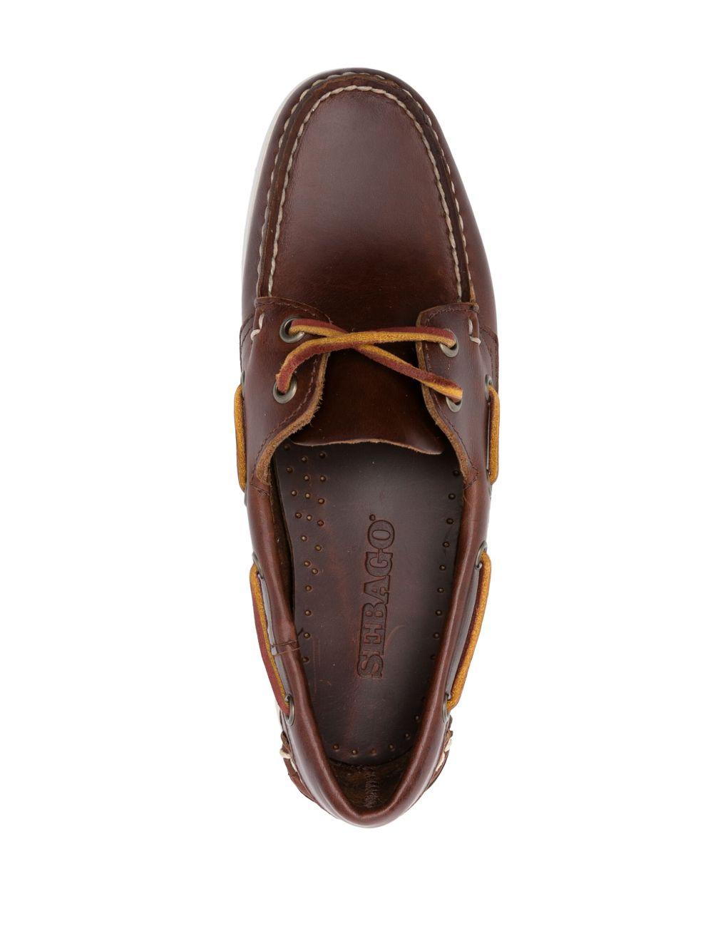 SEBAGO Mocassini Docksides Portland in pelle marrone