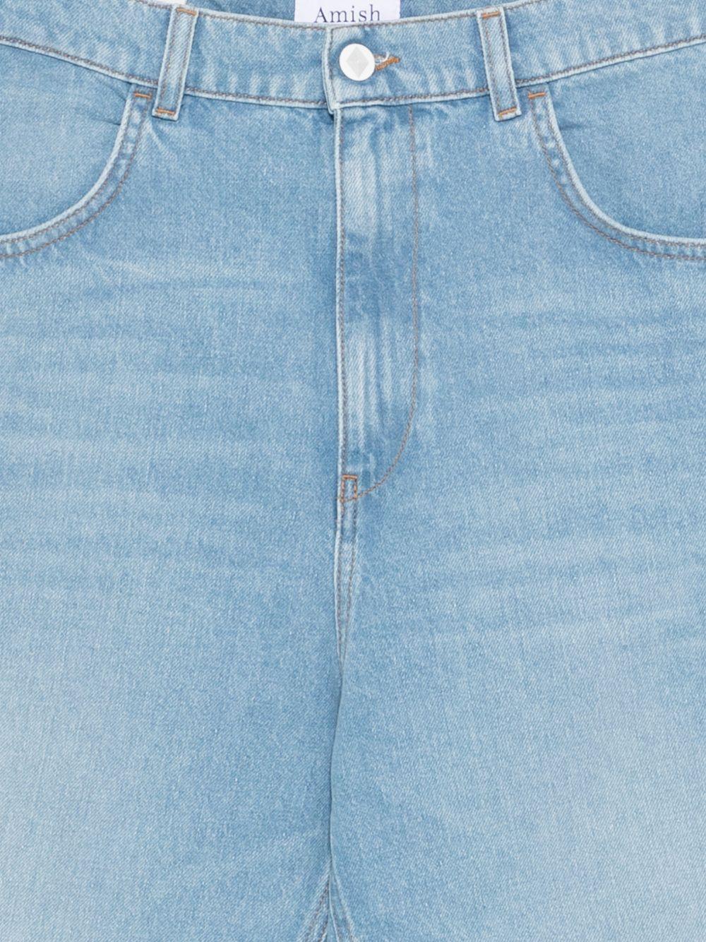 AMISH Bermuda in denim blu