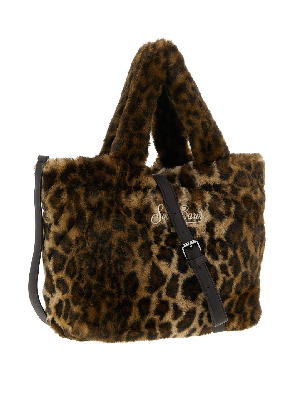 MC2 SAINT BARTH Borsa 'Colette Soft' in pelliccia leopardata
