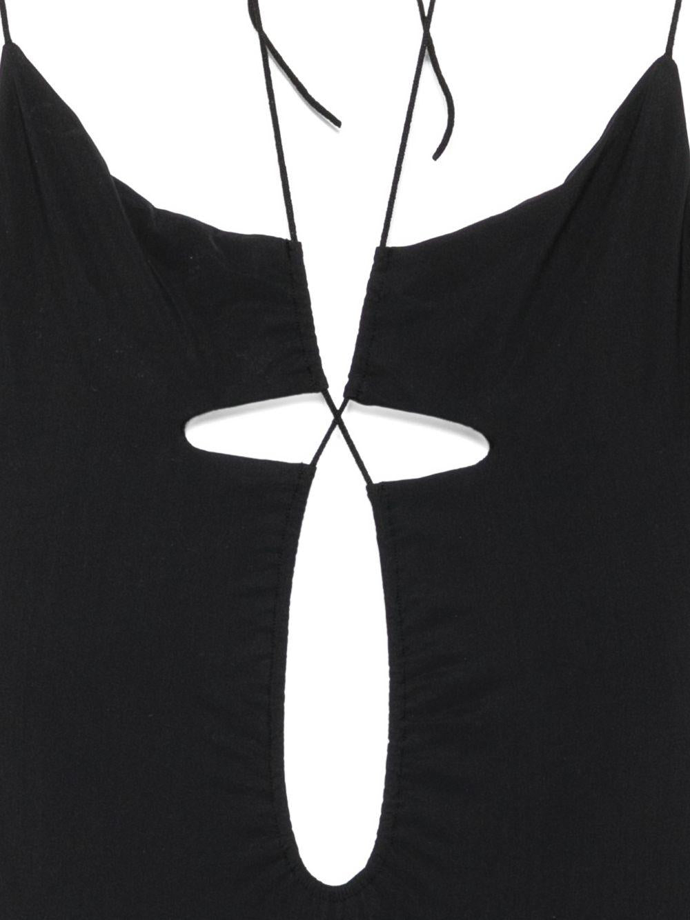 AMAZUIN Costume intero nero con dettagli cut-out