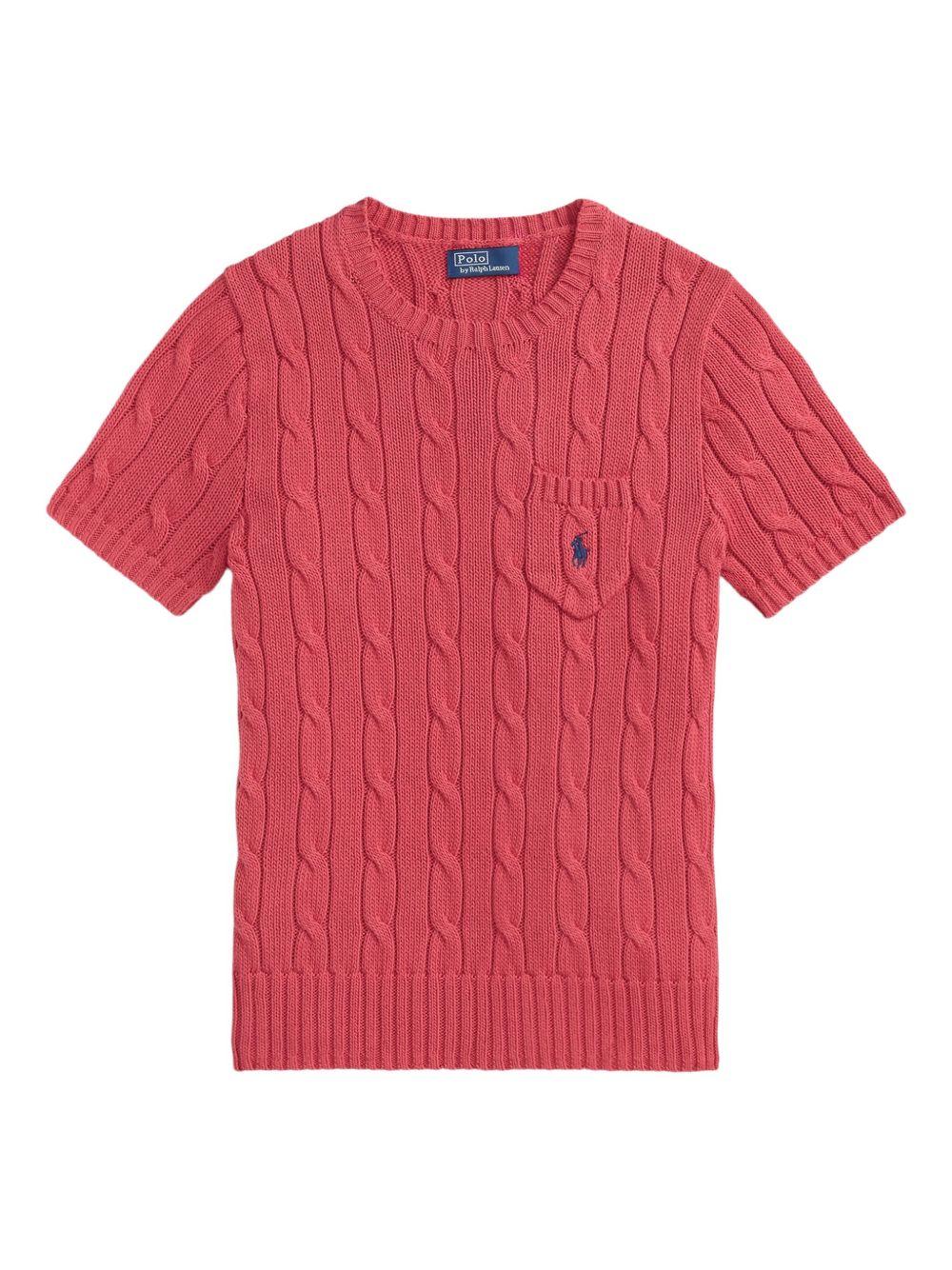 POLO RALPH LAUREN Maglia girocollo con design a treccia