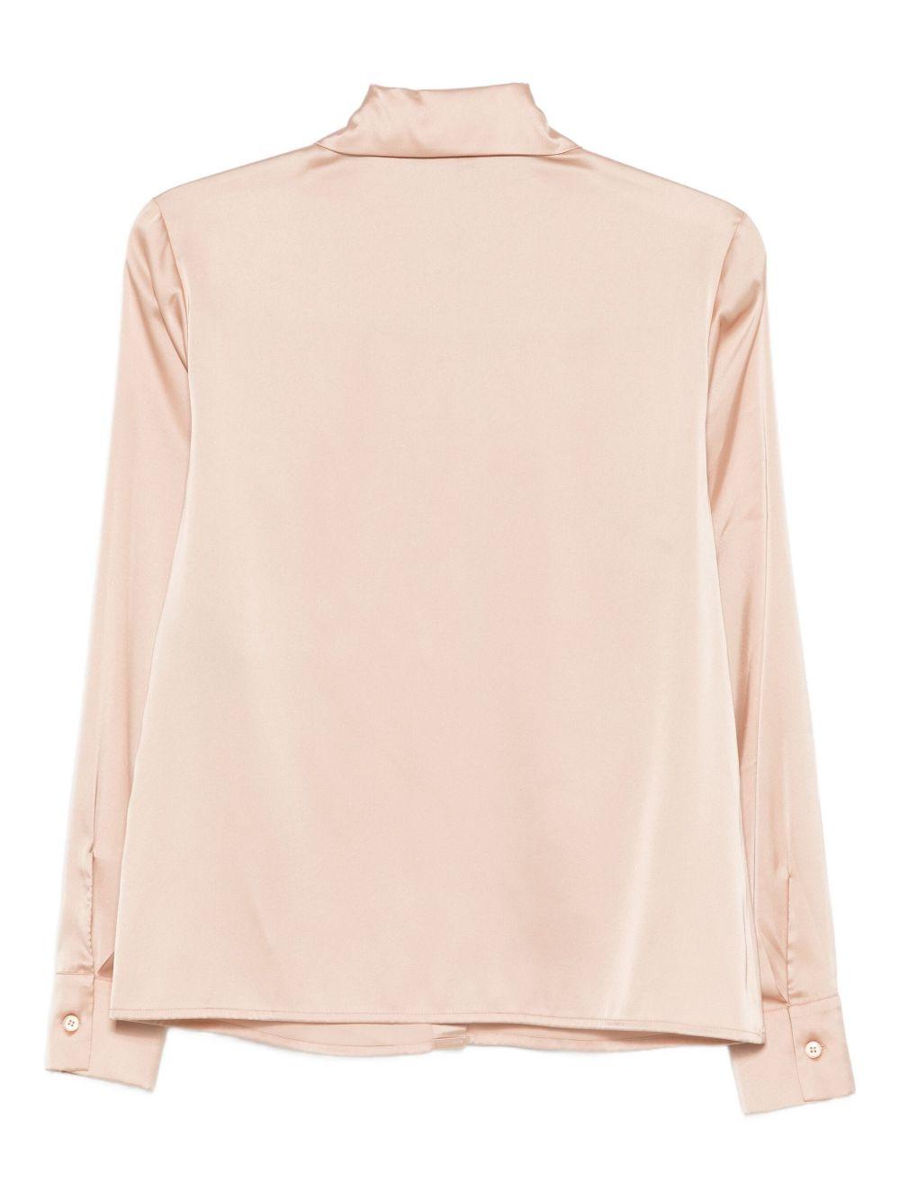 D EXTERIOR Camicia rosa chiaro satinata