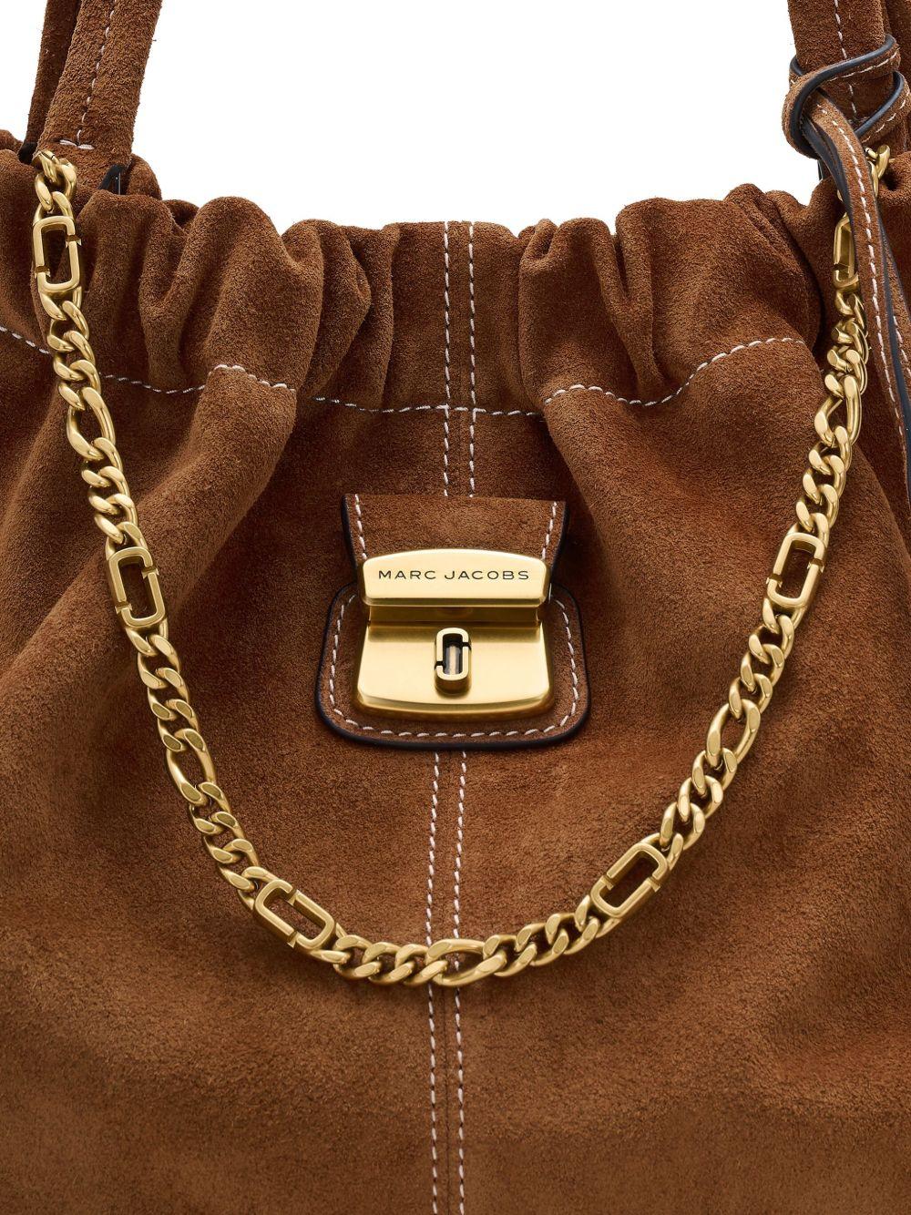 MARC JACOBS Borsa tote 'Cristina' in suede con ciondolo