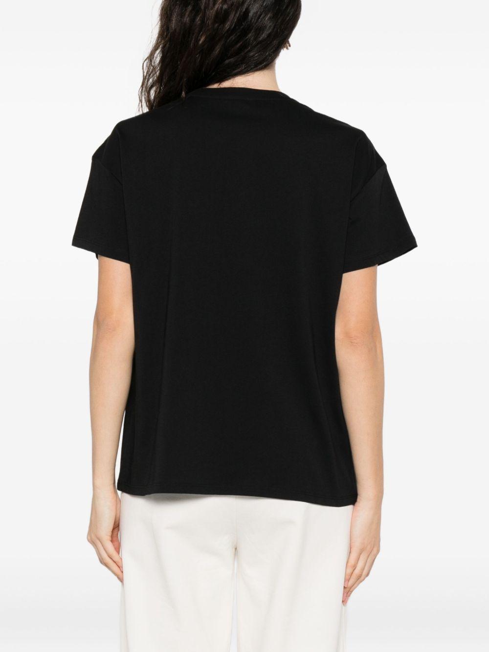 LIUJO T-shirt con strass e logo