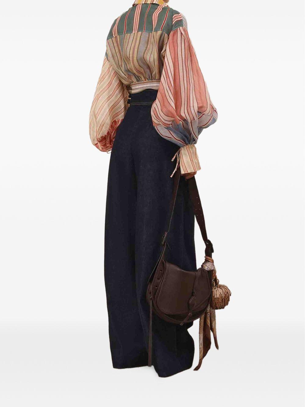 ZIMMERMANN Blusa crop multicolore