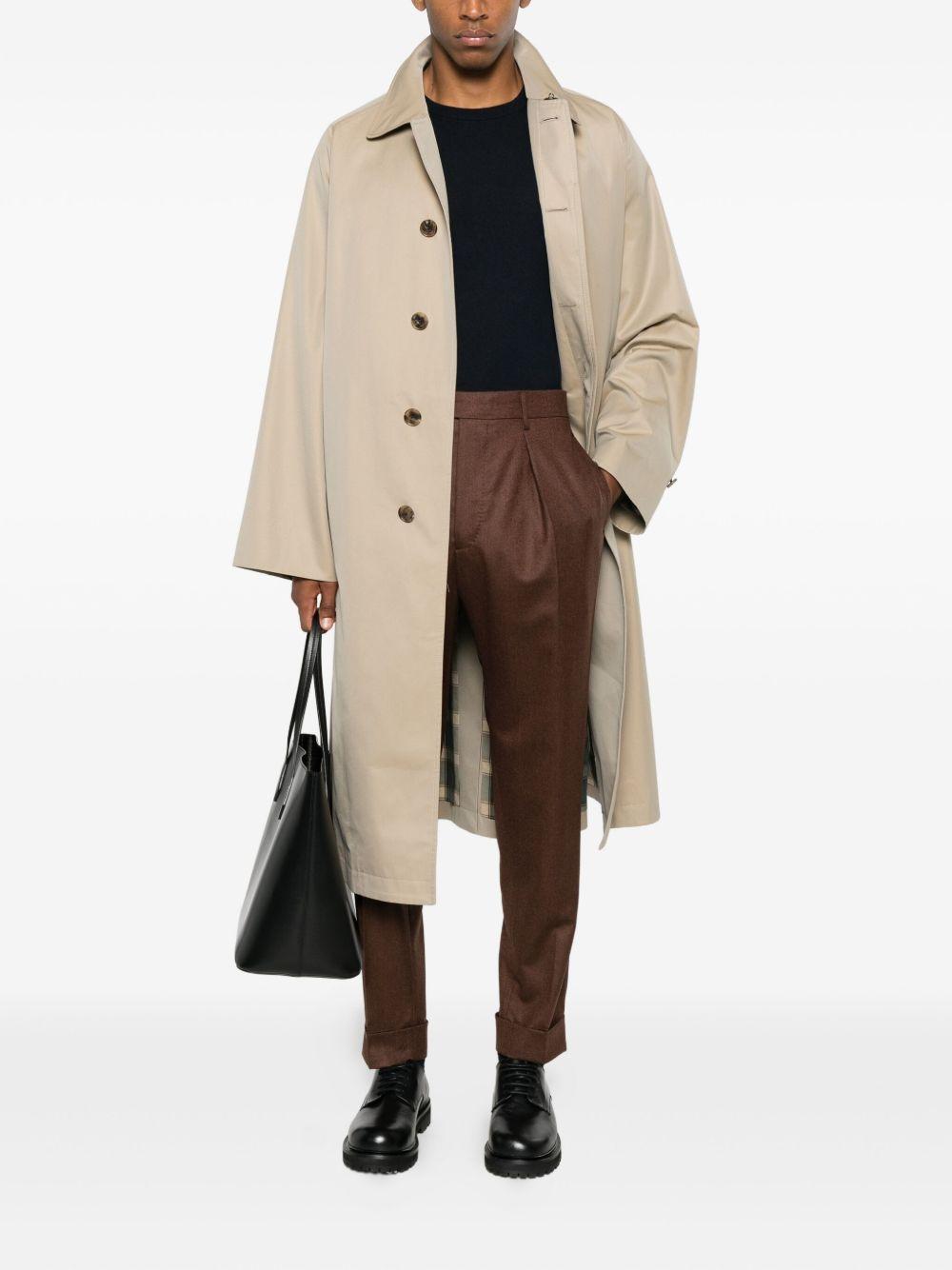 BERWICH Pantaloni in lana vergine marrone