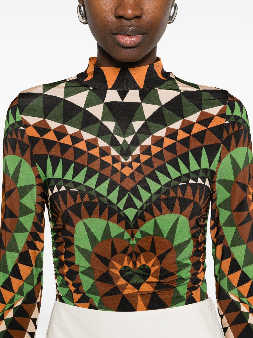 FARM RIO Blusa Heart Decocon cuore multicolore