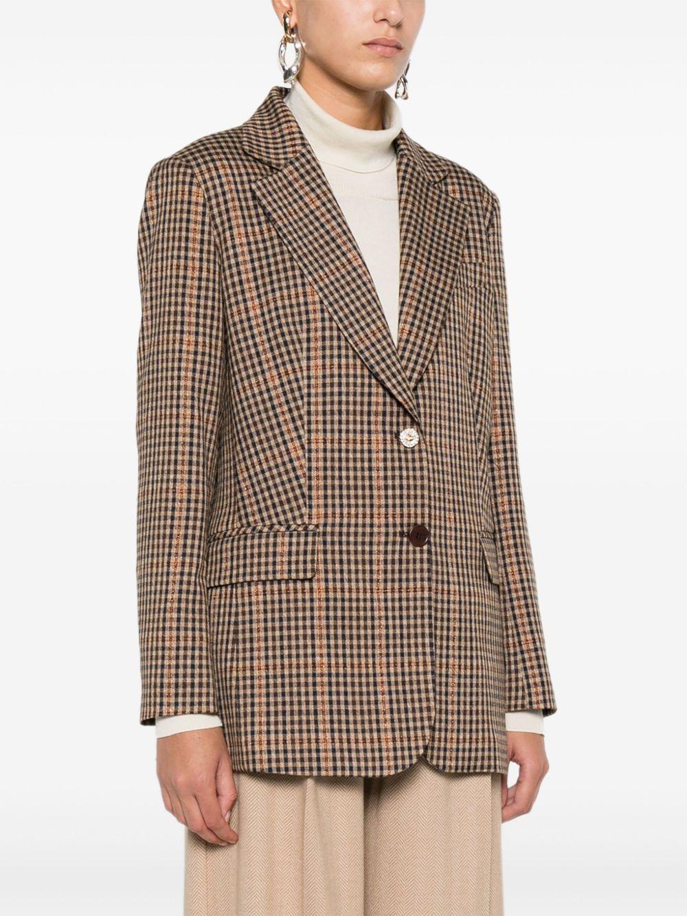 LIUJO Blazer con motivo check