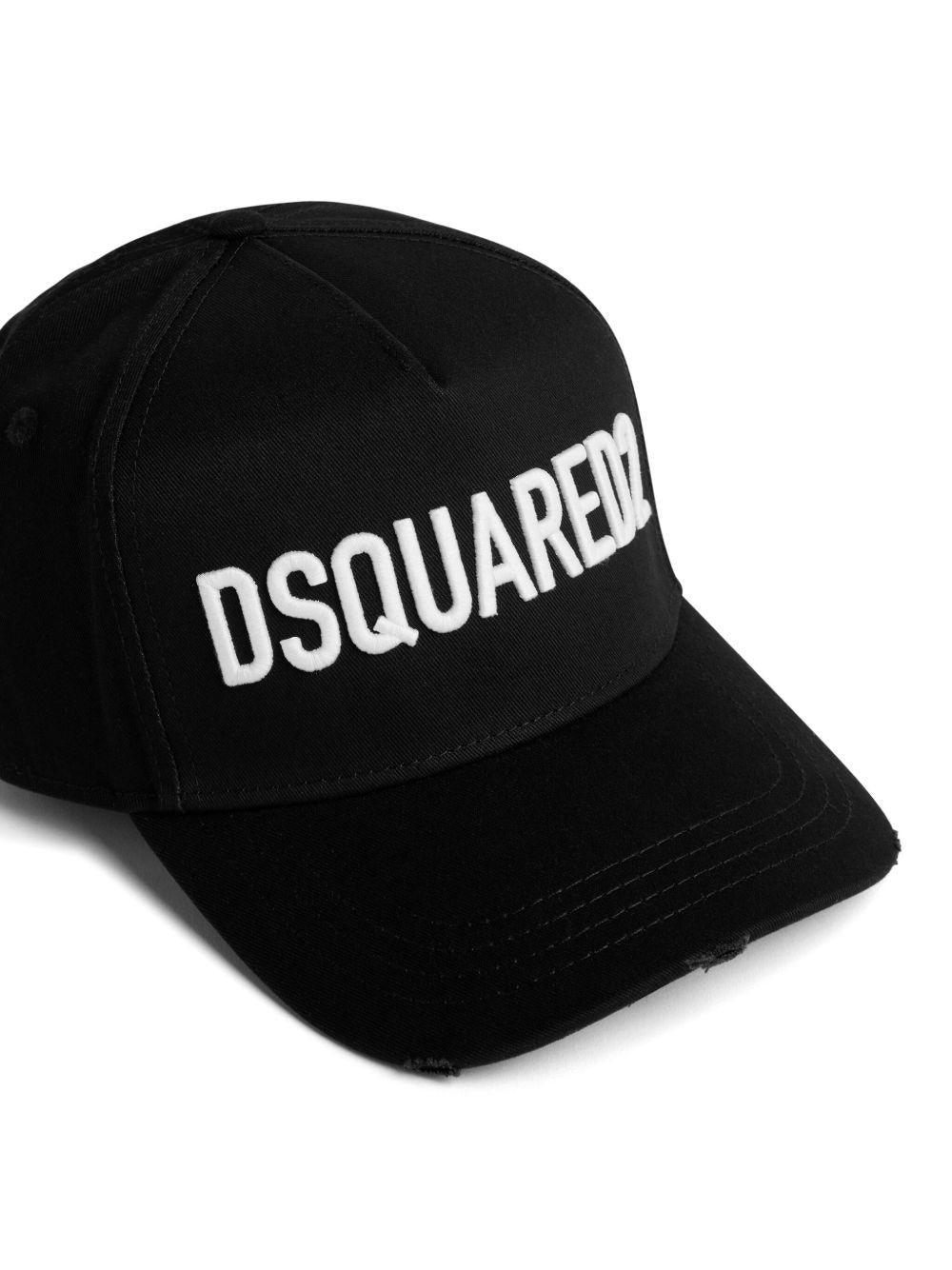 DSQUARED2 Cappello baseball nero con logo frontale