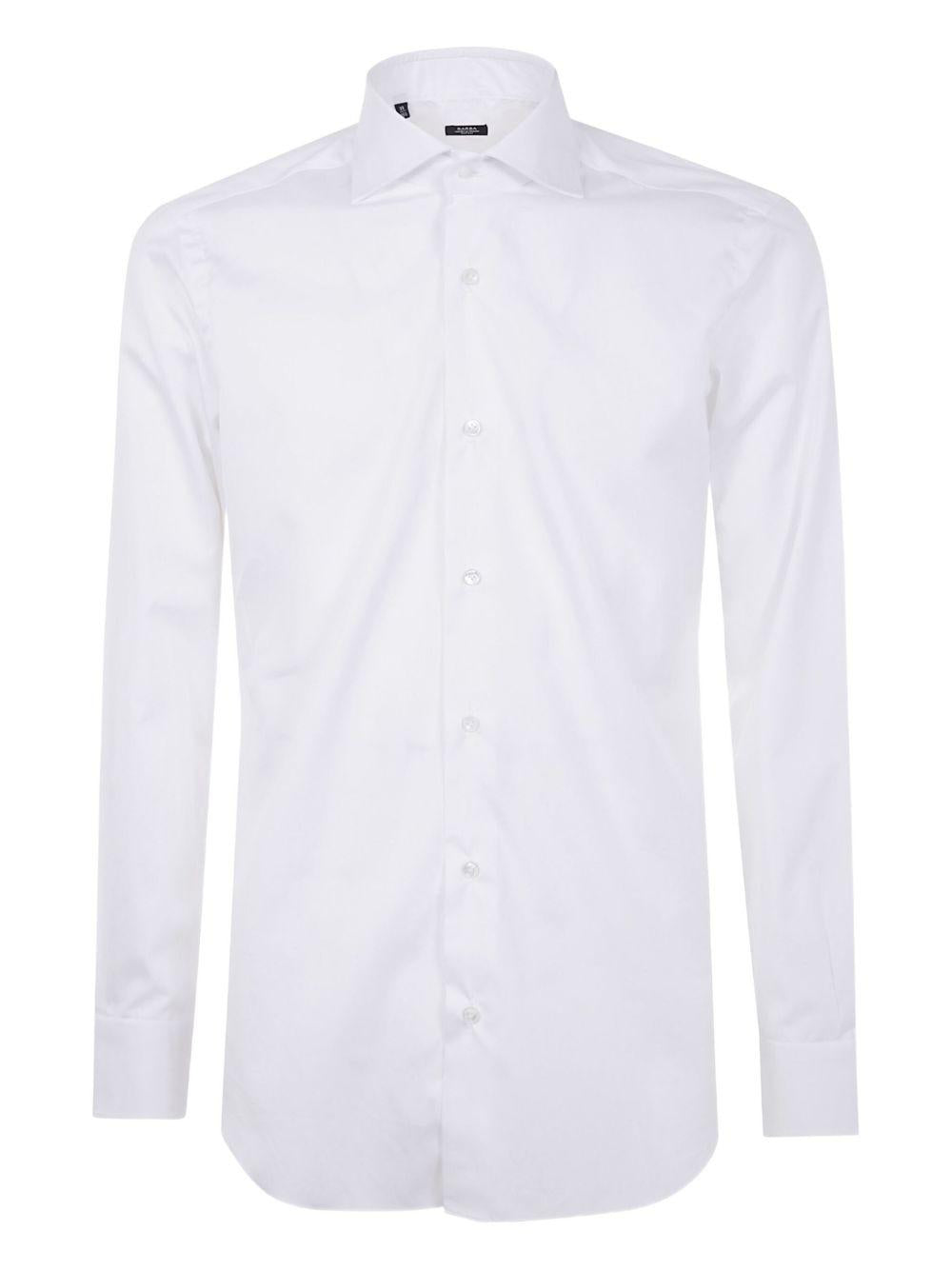 BARBA Camicia bianca a maniche lunghe