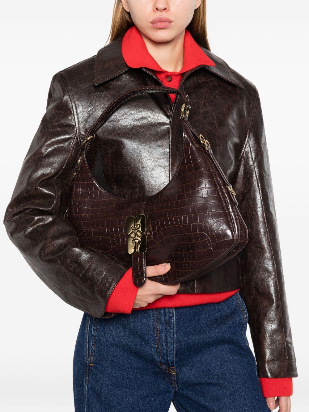 GANNI Borsa a spalla in pelle