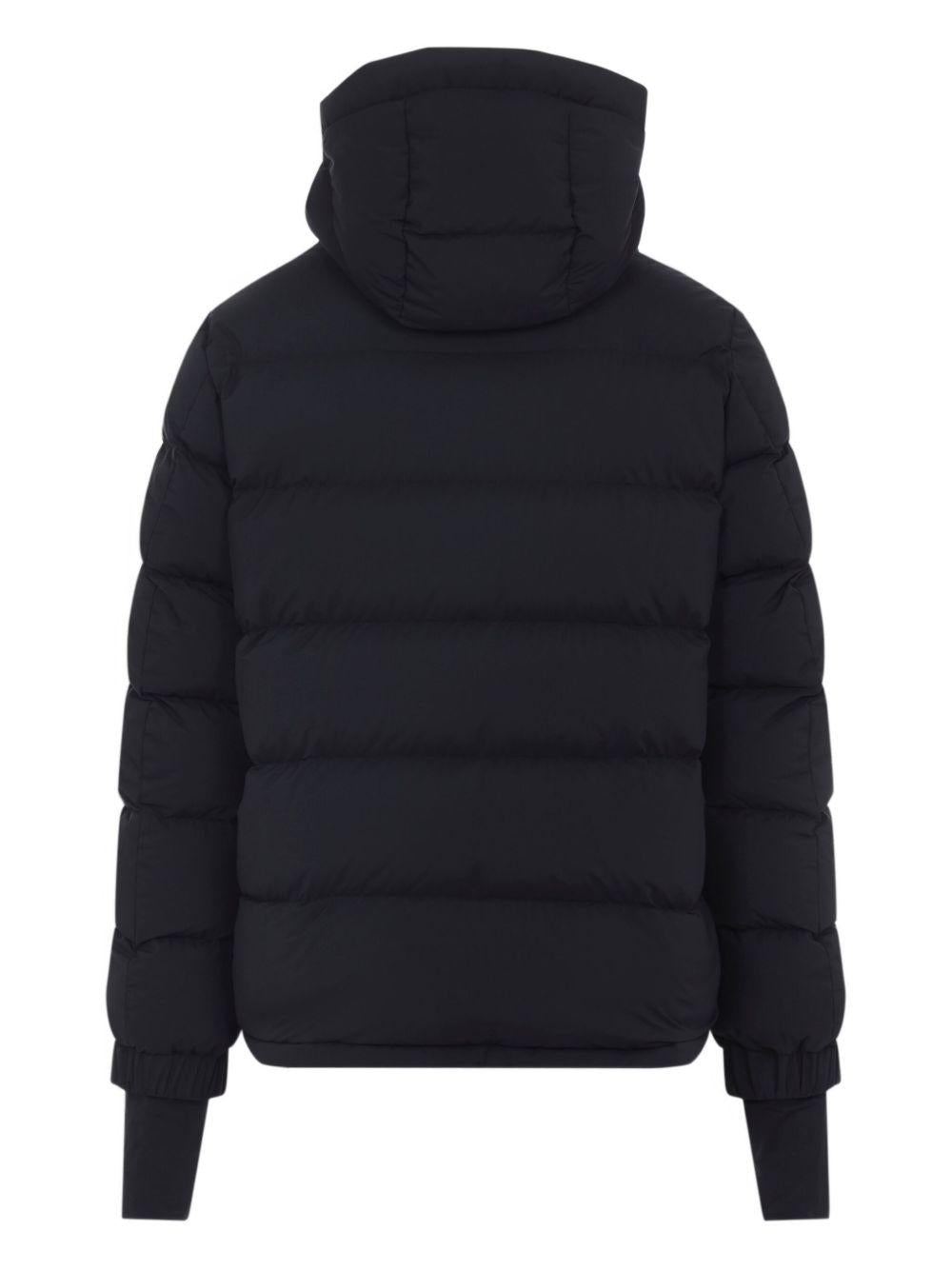 MONCLER GRENOBLE Piumino nero con cappuccio