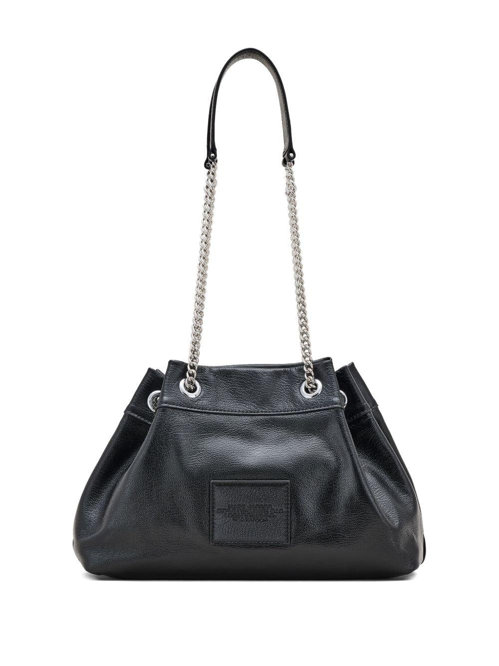 MARC JACOBS Borsa 'The Leather Chain Sack Bag' in pelle nera