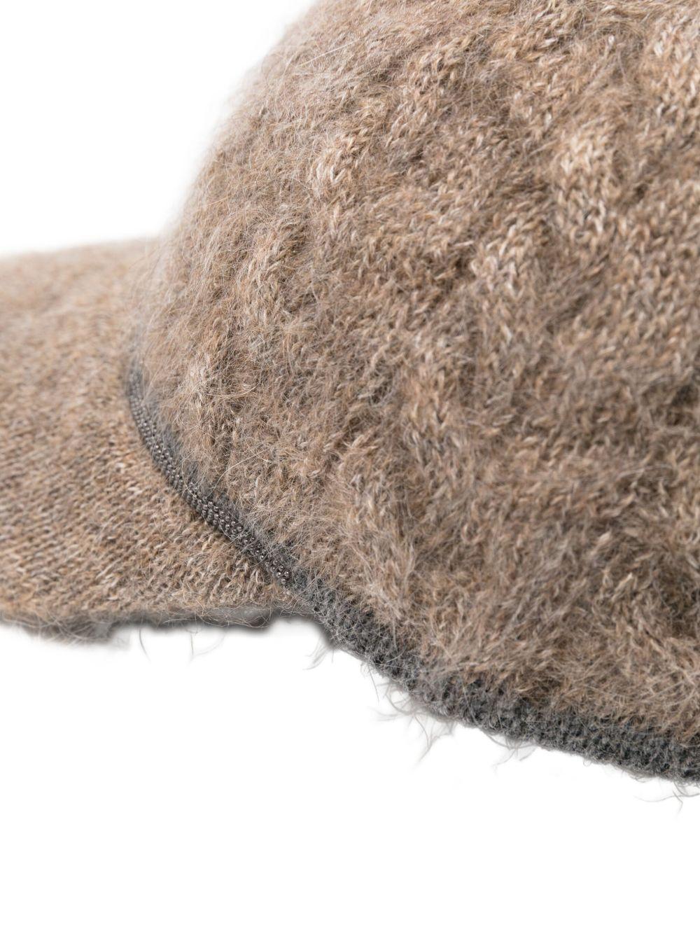 BRUNELLO CUCINELLI Cappello da baseball in lana