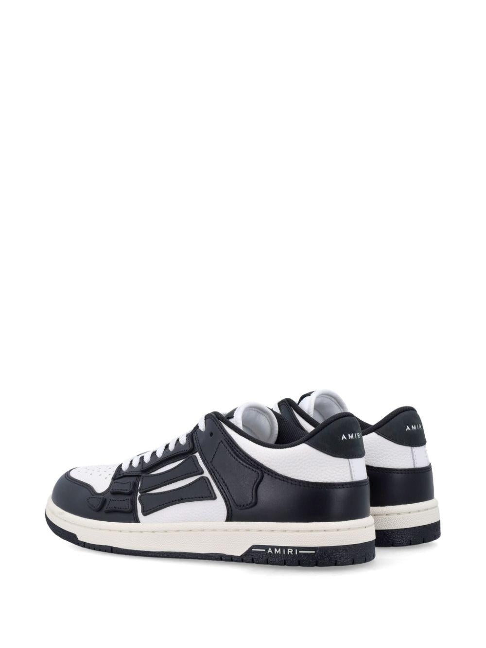 AMIRI Sneakers Skel in pelle bianca e nera